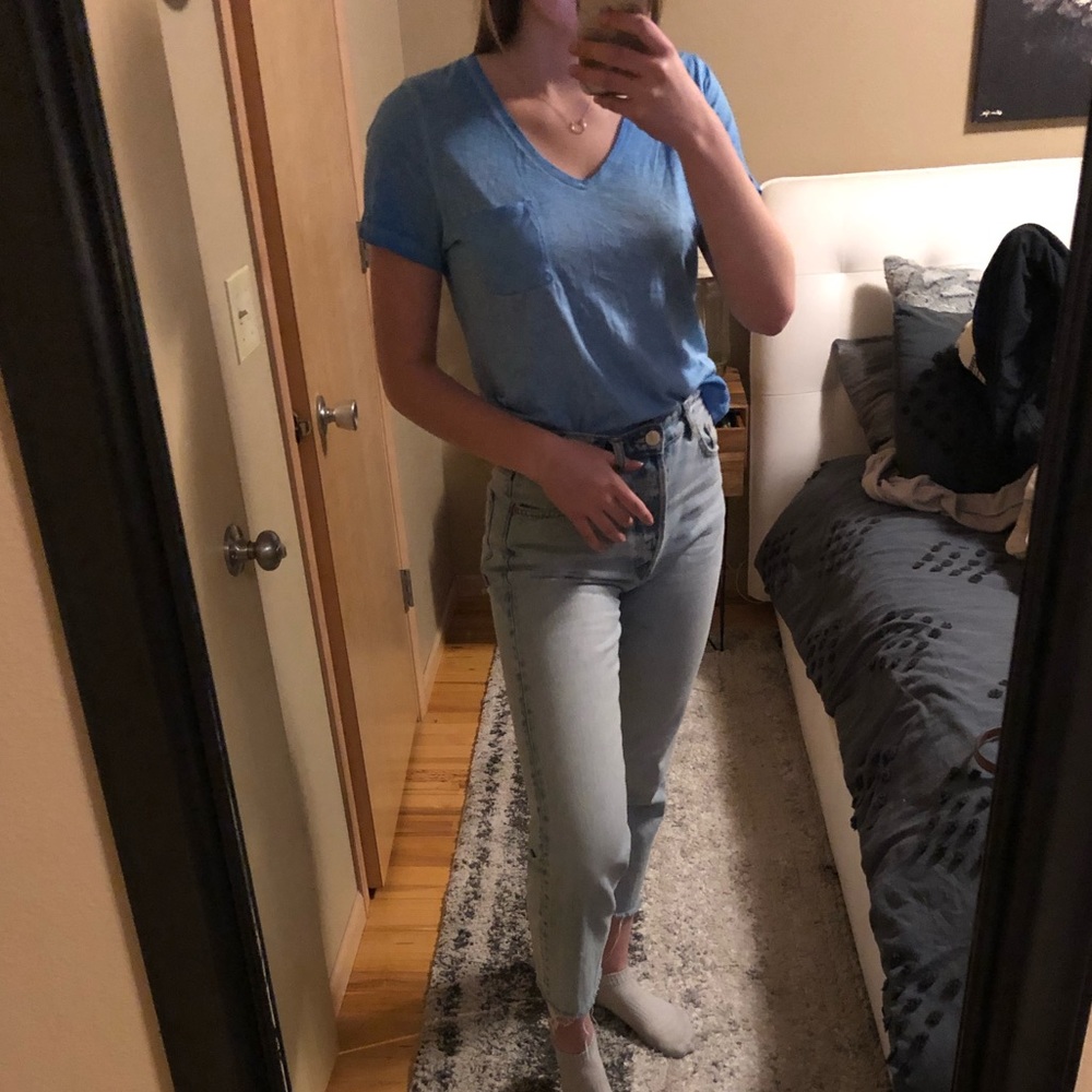 Blue Vneck